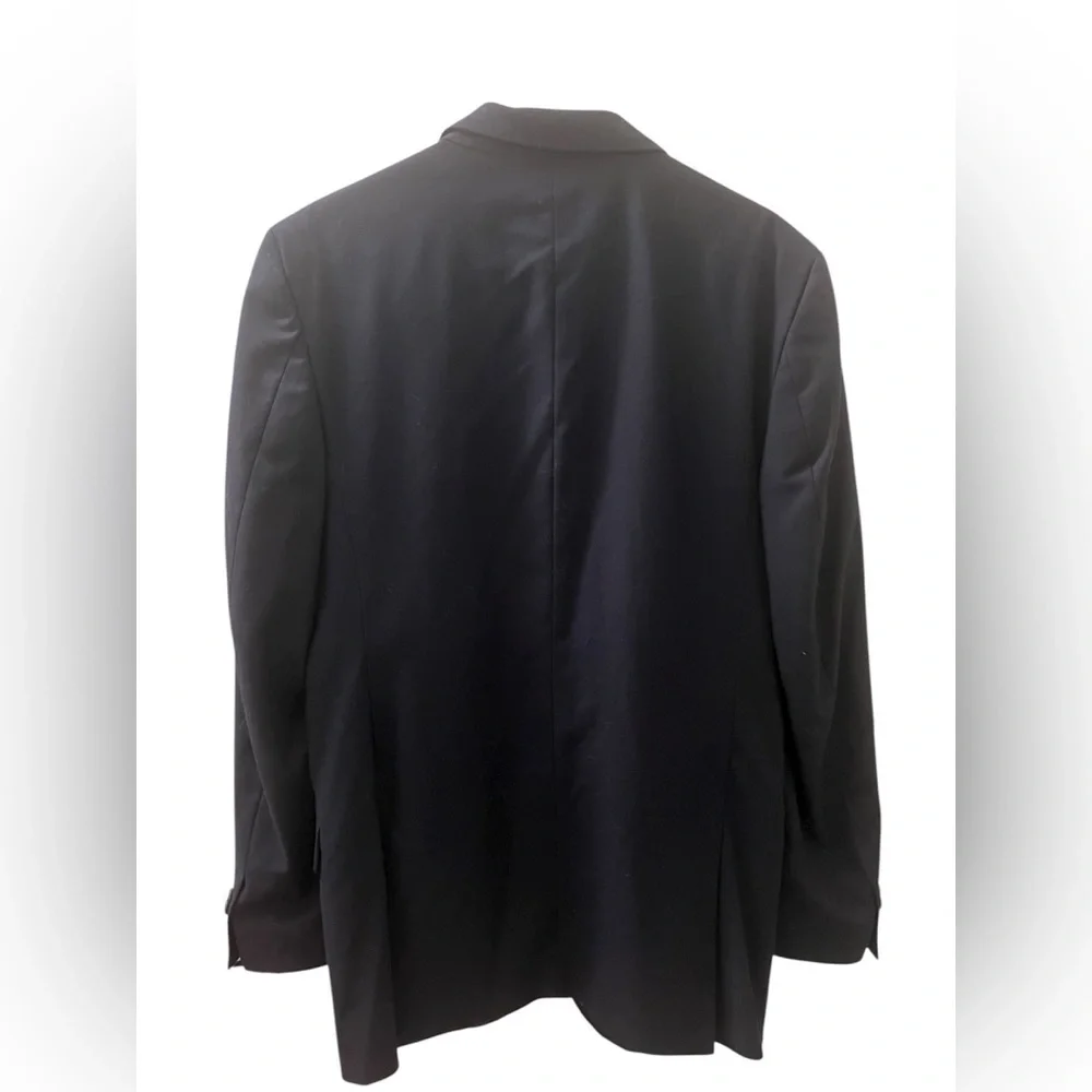 Blue Kenneth Cole Satin Lined Blazer 40L